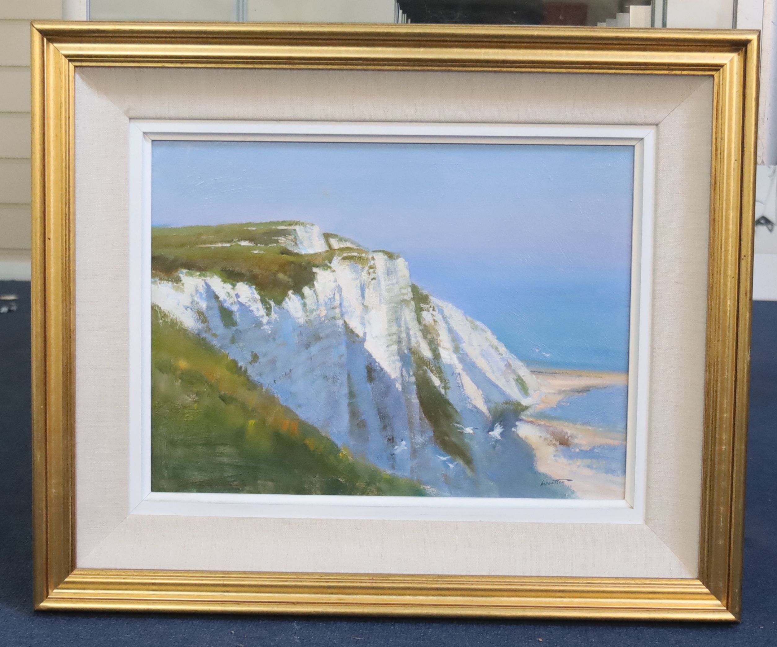 Frank Wootton (1914-1998), Beachy Head, oil on board, 29 x 39.5cm